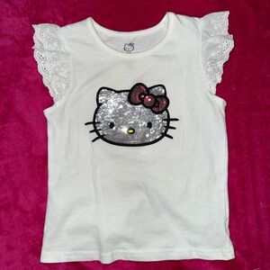 Hello Kitty White Sequin Top for Kids
